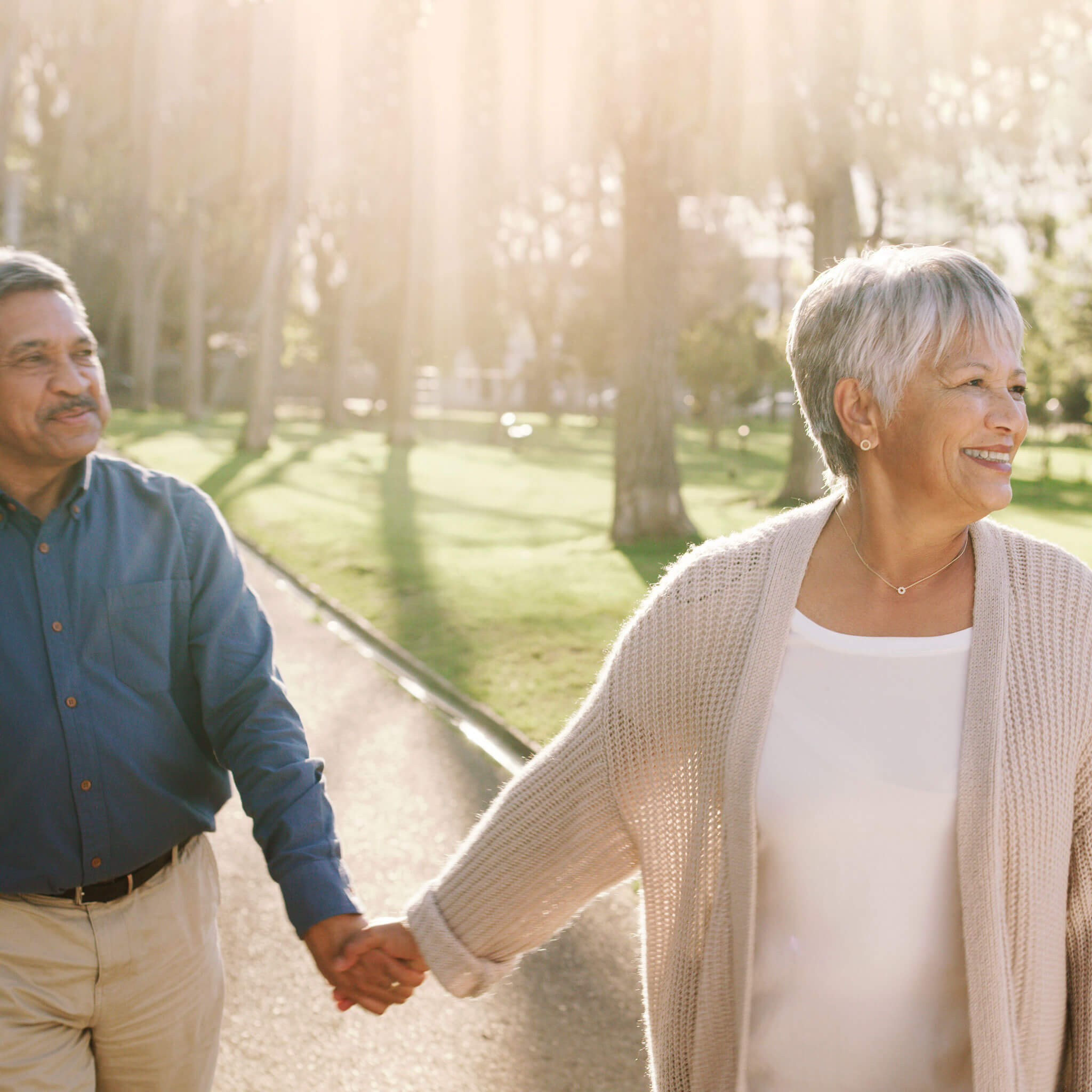 Couple walking