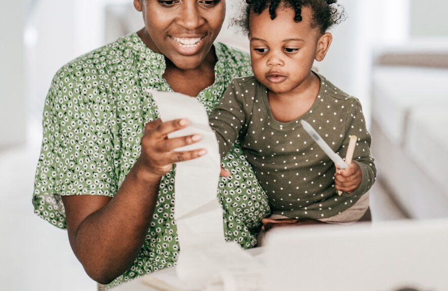 Woman child healthy budget